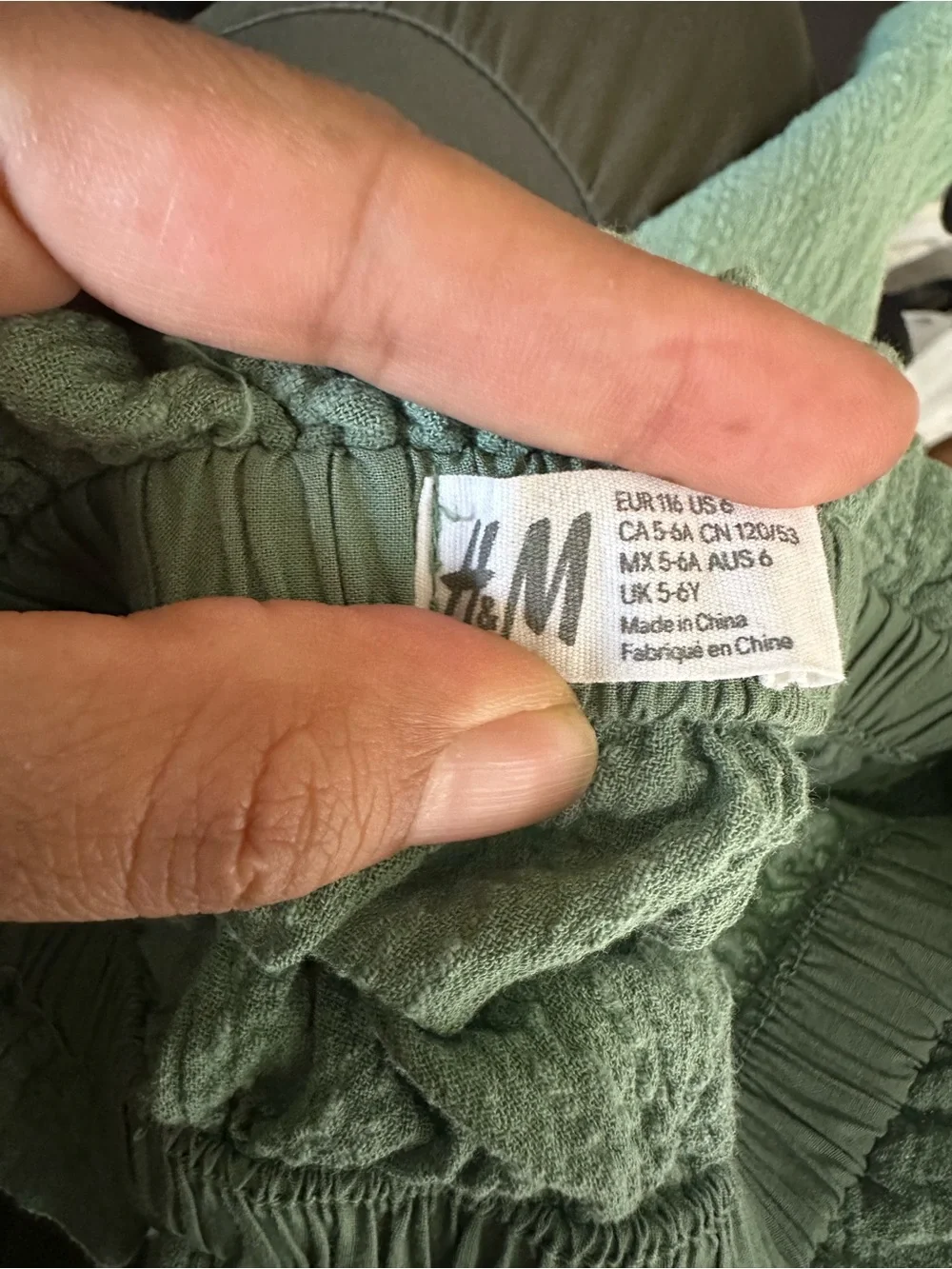3 for $27 H&M Mint Green Tiered Smocked Waist Skirt